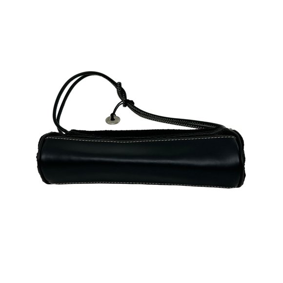 The Sak Women’s Black Purse Fabric Weave Faux Leather Rectangle Snap Pockets - Picture 13 of 17